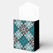 Abstracte vierkantsgeometrie zonder naadloze ingec bedankdoosjes (Geopend)