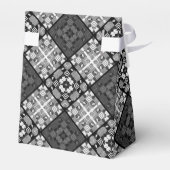 Abstracte vierkantsgeometrie zonder naadloze ingec bedankdoosjes (Achterkant)