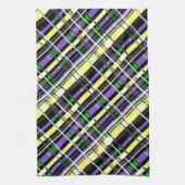 Abstracte vierkantsgeometrie zonder naadloze ingec theedoek (Verticaal)