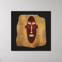 Abstracte vintage oude Afrikaanse stamgezichtsteke