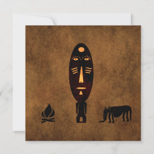 Abstracte vintage oude Afrikaanse stamkunst