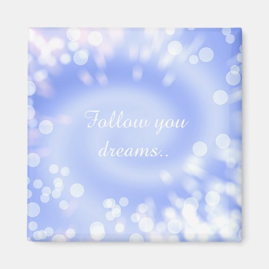 abstracte violette bokeh spiraal textuur magneet (Voorkant)