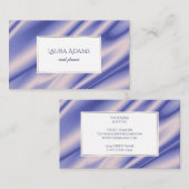 Abstracte violette zijgolven textuur. visitekaartje (Voorkant / Achterkant)