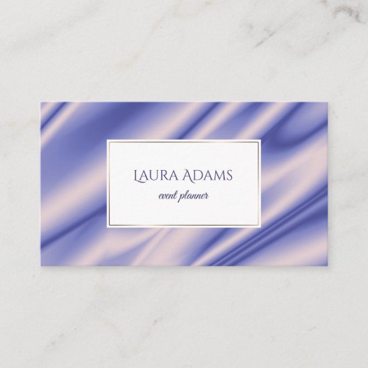 Abstracte violette zijgolven textuur. visitekaartje (Voorkant)