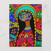 ABSTRACTE VIRGIN GUADALUPE BRIEFKAART (Voorkant)