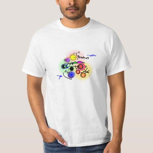 abstracte vis2 t-shirt (Voorkant)