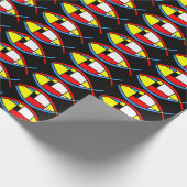 Abstracte vis cadeaupapier (Hoek)