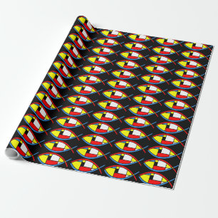 Abstracte vis cadeaupapier
