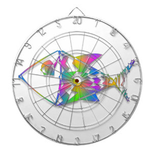 Abstracte vis dartbord