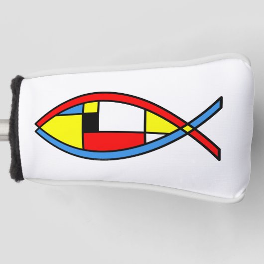 Abstracte vis golfheadcover (Voorkant)