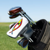 Abstracte vis golfheadcover (Insitu)