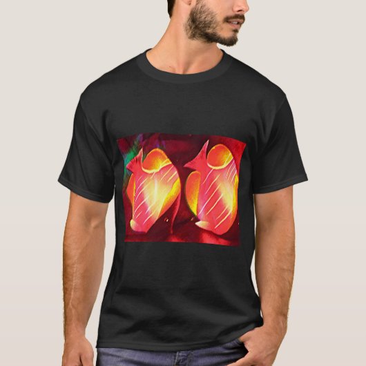 Abstracte vis t-shirt (Voorkant)