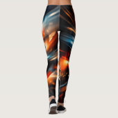 Abstracte visie op beweging en geest leggings (Achterkant)