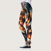 Abstracte visie op beweging en geest leggings (Links)