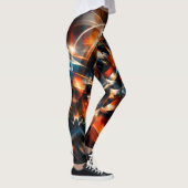 Abstracte visie op beweging en geest leggings (Rechts)
