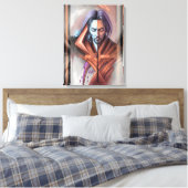 Abstracte visioenen canvas afdruk (Insitu (Slaapkamer))