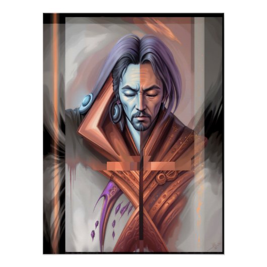 Abstracte visioenen perfect poster (Voorkant)