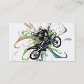 Abstracte Visitekaartjes van Dirt Bike (Achterkant)