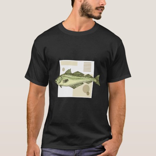 Abstracte viskunst t-shirt (Voorkant)