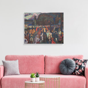 Abstracte Vitalit, Wassily Kandinsky Kleurrijk Lev Canvas Afdruk