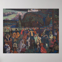 Abstracte vitaliteit, Wassily Kandinsky Kleurrijk