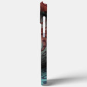 Abstracte Vivid Fantasy Fractal Art Bruin Blauw Case-Mate iPhone Case (Achterkant / Links)