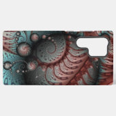 Abstracte Vivid Fantasy Fractal Art Bruin Blauw Samsung Galaxy Hoesje (Achterkant horizontaal)
