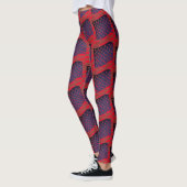 Abstracte Vlag Patriottische Fun Lady Leggings (Links)
