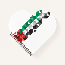 Abstracte Vlag van de Verenigde Arabische Emiraten