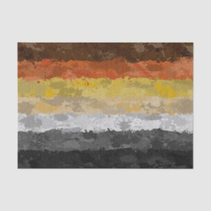 Abstracte vlag van Verf Splatter Gay Beer Pride Fl Tissuepapier