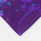 Abstracte vlag van verf Splatter LGBTQ Pride Rainb Fleece Deken (Hoek)