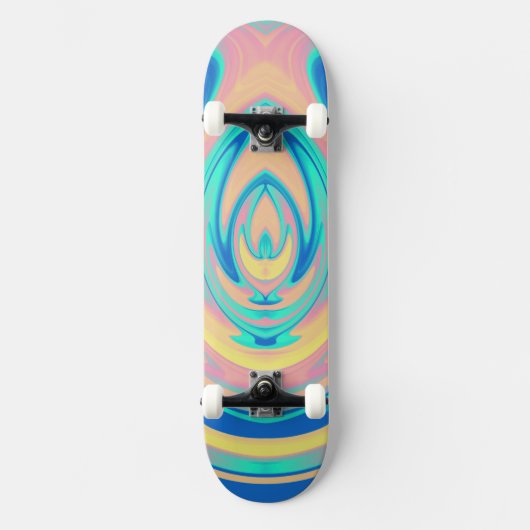 Abstracte vlam 14 skateboard (Voorkant)