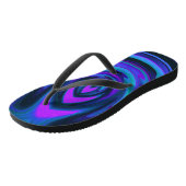 Abstracte vlam 1 teenslippers (Schuin)