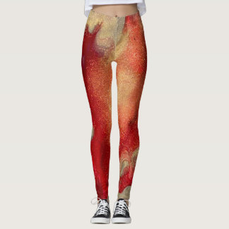 Abstracte vlam leggingen leggings
