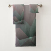 Abstracte vliegende deeltjes | Geometrische vormen Bad Handdoek (Insitu)