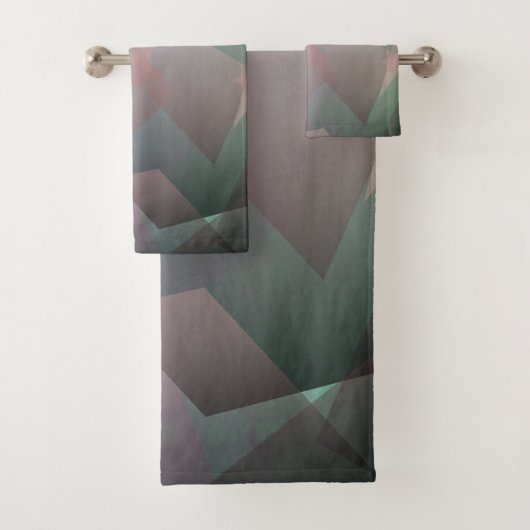 Abstracte vliegende deeltjes | Geometrische vormen Bad Handdoek (Insitu)