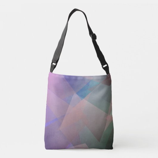 Abstracte vliegende deeltjes | Geometrische vormen Crossbody Tas (Achterkant)