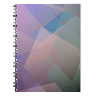 Abstracte vliegende deeltjes Geometrische vormen Notitieboek