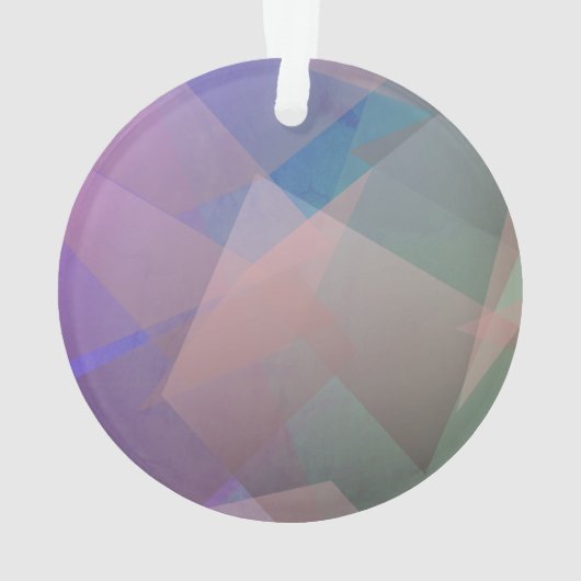 Abstracte vliegende deeltjes | Geometrische vormen Ornament (achterkant)