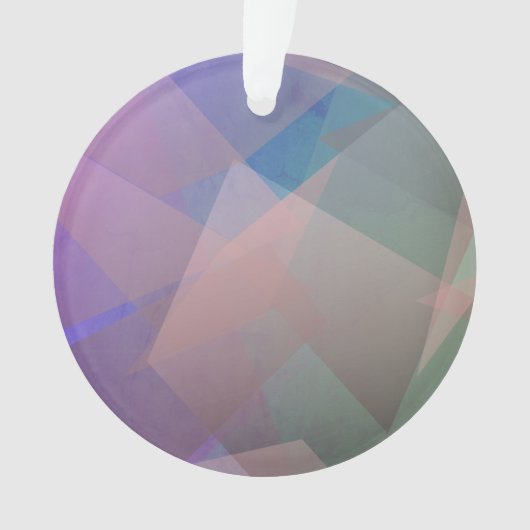 Abstracte vliegende deeltjes | Geometrische vormen Ornament (voorkant)