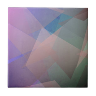 Abstracte vliegende deeltjes Geometrische vormen Tegeltje