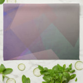 Abstracte vliegende deeltjes | Geometrische vormen Theedoek (Gevouwen)