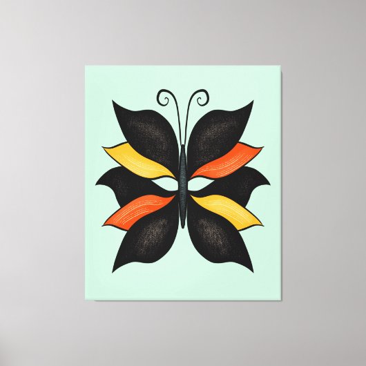 Abstracte vlinder Canvas Afdruk (Voorkant)