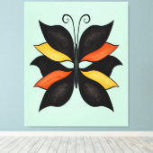 Abstracte vlinder Canvas Afdruk (Insitu (Houten vloer))