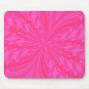 Abstracte vlinder, helder, roze MOUSEPAD Muismat