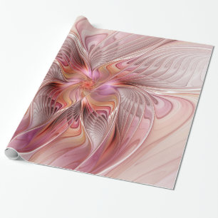 Abstracte Vlinder Kleurrijke Fantasie Fractale Kun Cadeaupapier