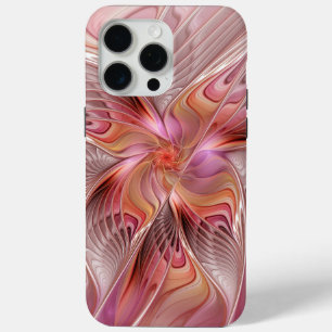 Abstracte Vlinder Kleurrijke Fantasie Fractale Kun iPhone 15 Pro Max Hoesje