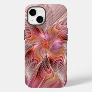 Abstracte Vlinder Kleurrijke Fantasie Fractale Kun Case-Mate iPhone 14 Hoesje