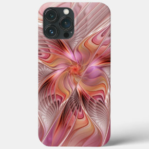 Abstracte Vlinder Kleurrijke Fantasie Fractale Kun iPhone 13 Pro Max Hoesje