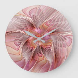 Abstracte Vlinder Kleurrijke Fantasie Fractale Kun Grote Klok